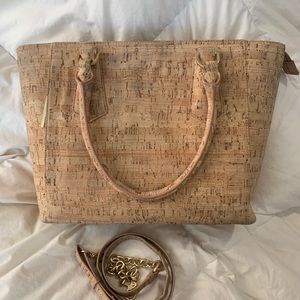 Dagne Dover MIdi Tote in Cork